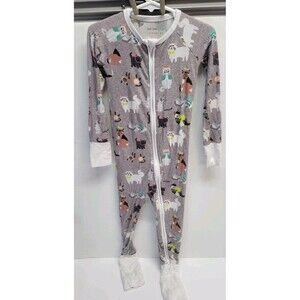 Little Sleepies 3T Zippy Sleeper Bamboo Cat Print Pajamas Kids